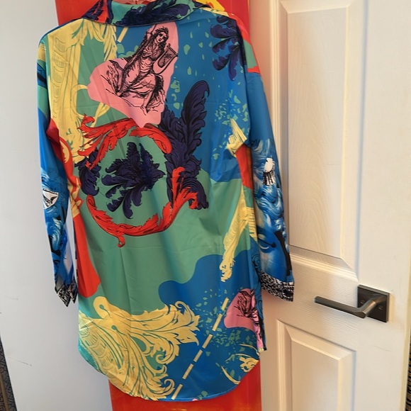 Colorful Shirt Dress - Picture 2 of 5